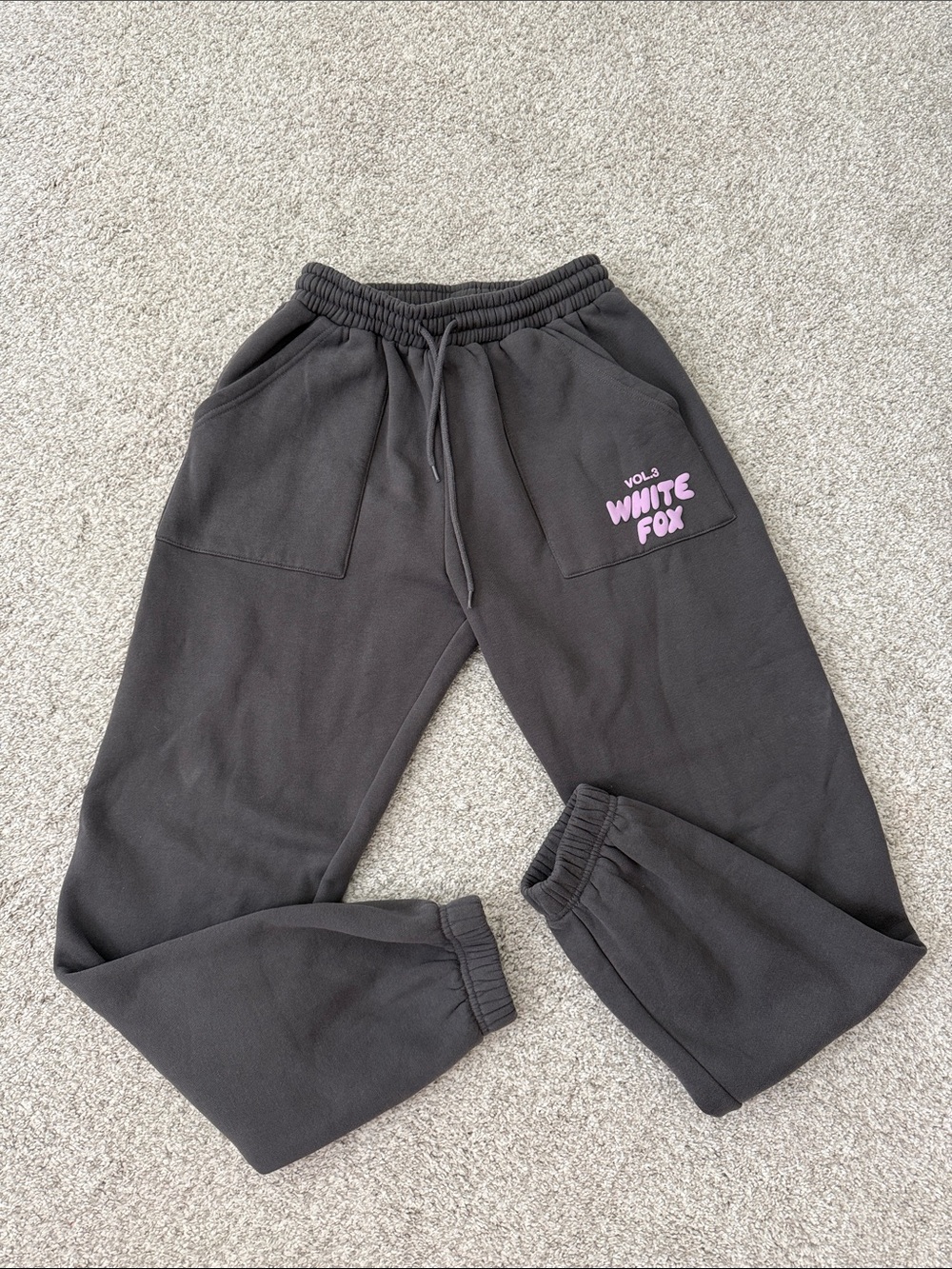 White Fox Volume 3 Gray and Lavender Sweatpants Joggers